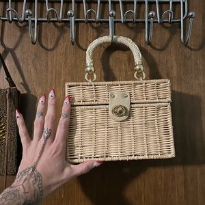 Urban outfitters rattan bag
